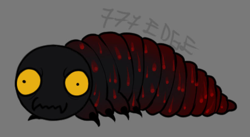 A baby penilian, covered in goo.